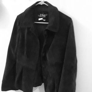 blk cordaroy short blazer